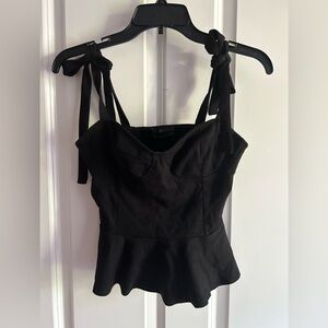 Black Corset Style tank top